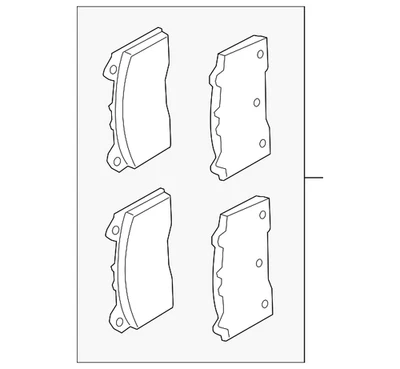 Pastillas de freno delanteras originales Ford Focus 2016-2018 G1FZ-2001-A Foto 1 de 4
