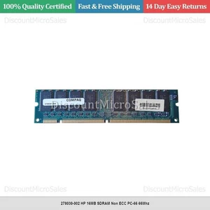 278030-002 HP 16MB SDRAM Non ECC PC-66 66Mhz - Picture 1 of 1