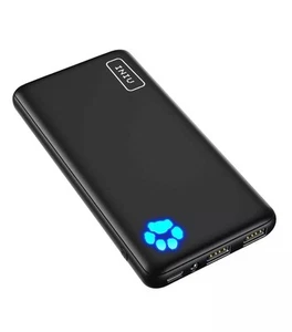 Iniu 10000mAh Slim Power Bank - Black - Picture 1 of 3