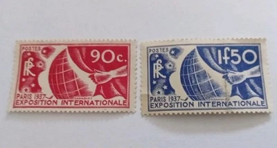 TIMBRE 1936  EXPOSITION INTERNATIONALE N° 326/327 VOIR SCANS  - Photo 1/2