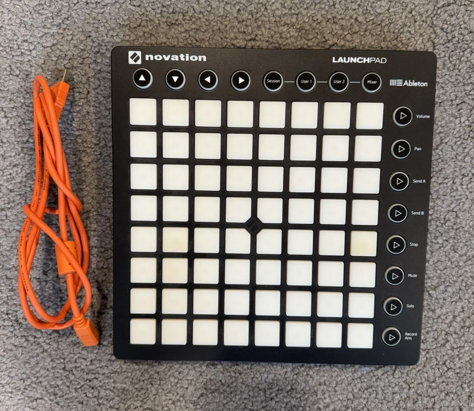 Novation Launchpad MK2 & USB Cable Used 1x - 64 RGB Backlit Pads 8x8 Grid Works - Image 1 of 2
