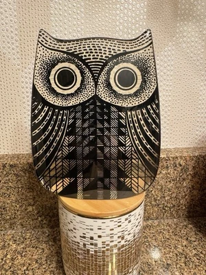 "Estatuilla de colección Abraham Palatnik Búho Lucite cinética Brasil arte óptico firmada 6""" Foto 1 de 4