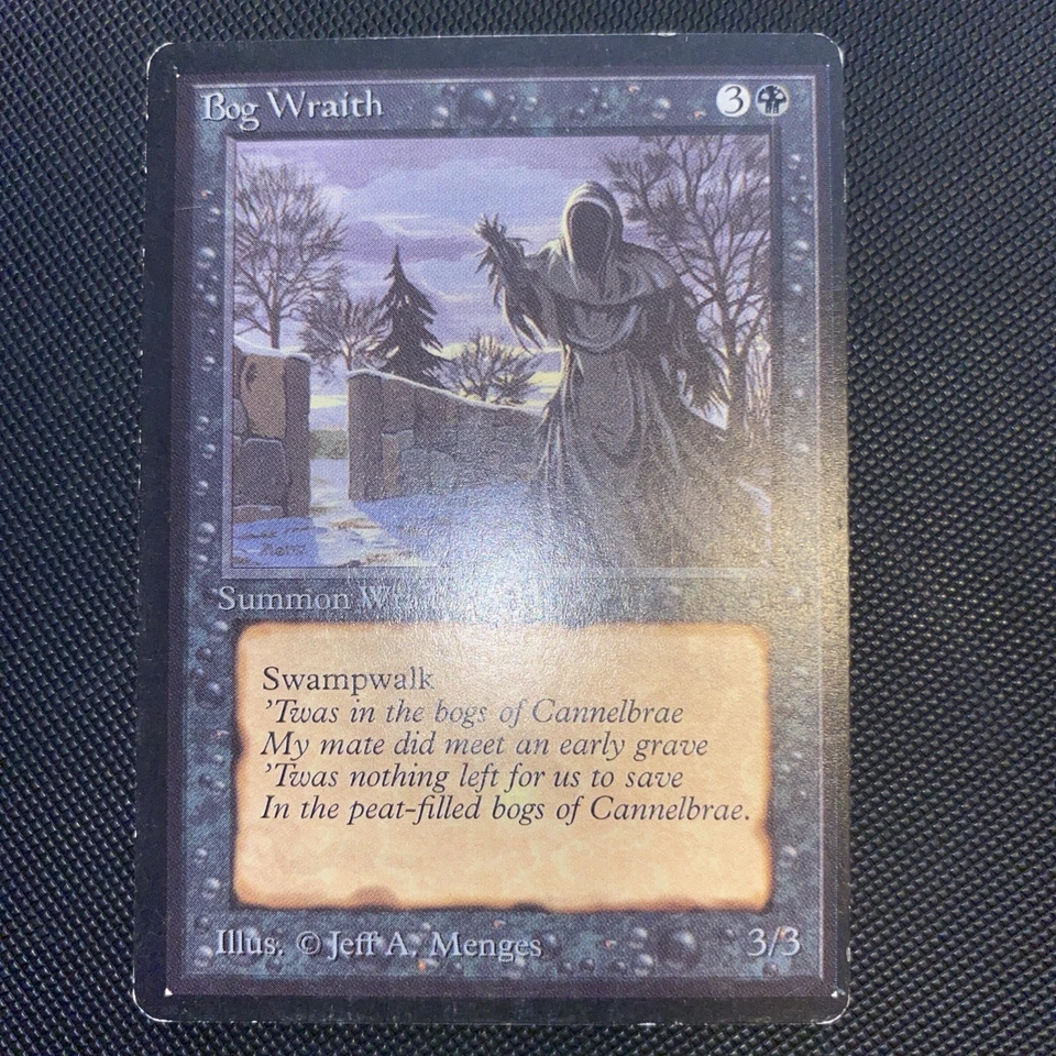English - MTG Bog Wraith - MP - Vintage - Limited Edition Beta (1993) - Image 1 of 1
