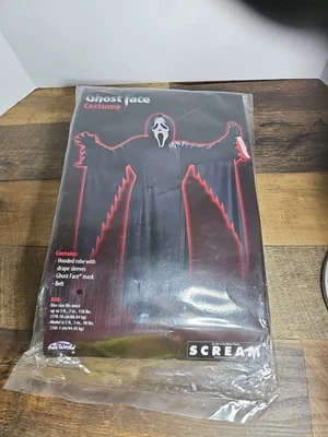Fantasia Scream 4 Ghost Face Tween tamanho clássico.  FRETE RÁPIDO DOS EUA!! - Imagem 1 de 3
