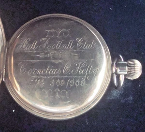RELOJ BOLSILLO CHAPADO EN ORO PRESENTADO A CORNELIUS O'KELLY 1908 MEDALLA DE ORO OLÍMPICA - Imagen 1 de 9