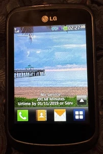 LG TracFone Black 8GB Smartphone 305G Fast Ship Good Used - Picture 1 of 3