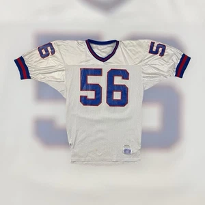 Camiseta de fútbol americano de colección años 80 Gerry Crosby NFL New York Giants #56 adulto L blanca rara - Imagen 1 de 8