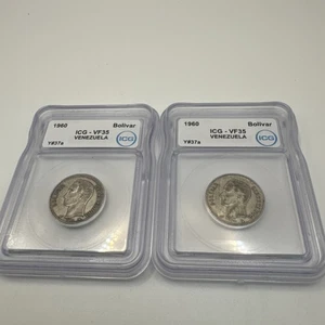 Bolívar VF35 ICG 1960 lote de 2 - Imagen 1 de 6