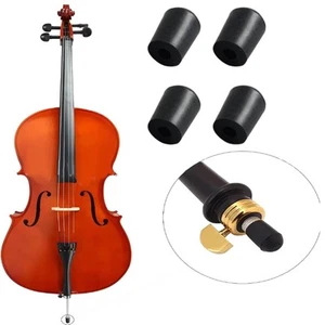 4 Pieces Double Bass Endpin Rubber Tips Floor Friendly Cello Endpin Stoppers - Picture 1 of 7
