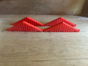 Lote de 4 piezas de repuesto de cerchas de techo rojas Lincoln Troncos vintage 8-1/2" - Imagen 1 de 24