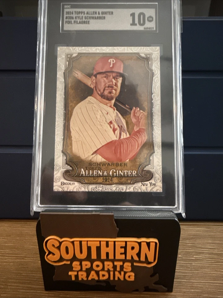 2024 Topps Allen & Ginter - Short Print Kyle Schwarber #306 Foil Filagree - Image 1 of 1