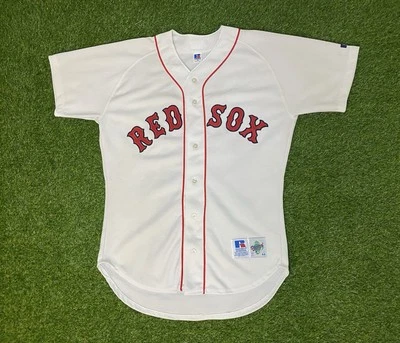 1999 Nomar Garciaparra Boston Red Sox Russell Athletic Home Authentic Jersey 44 - Image 1 of 4