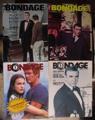 BONDAGE JAMES BOND Fan Club Magazine # 8 10 11 12 LOT Connery Moore NM UNREAD Foto 1 de 3