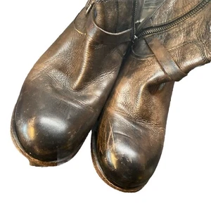 Frye Boots Womans 9.5 B Brown Leather Essa Ankle Zip Boot - Picture 1 of 5