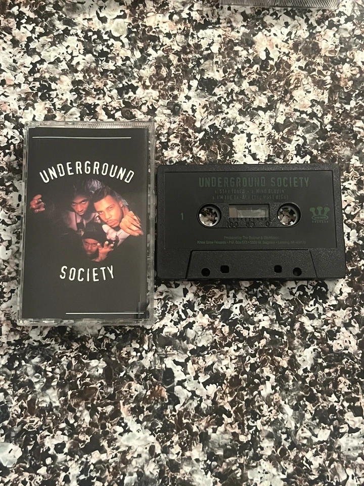 Underground Society Cassette Tape, RARE HTF Saginaw Michigan Gangsta Rap G-Funk - Image 1 of 1