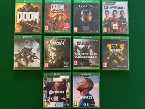 Xbox One 10 Game Bundle - Doom, Halo, Call of Duty, Fallout, Destiny, Fifa, F1 - Picture 1 of 1