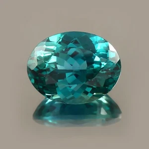 Piedra preciosa natural Ceilán azul verde parti zafiro suelta corte ovalado 24,55 quilates 19x15 - Imagen 1 de 4