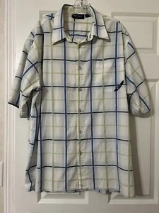 SouthPole Signature Series Short Sleeve Button Down Shirt Men's XL Plaid - Picture 1 of 8