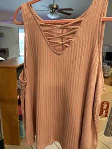 Arizona Tank Top Womans Soft Rose XXL NWT - Picture 1 of 4