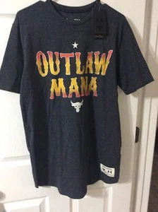 Camisa de maná para hombre UA Under Armour Project Rock Outlaw talla M mediana nueva - Imagen 1 de 1