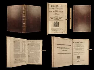 1638 RARE Common Prayer Church England Anglican BIBLE Psalms Hanmer Shakespeare - Picture 1 of 23