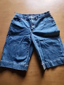 Fresh Produce Jeans Women Denim Bermuda Walking Sz 4 Blue Stretch - Picture 1 of 9