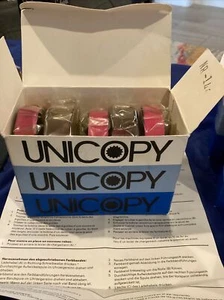 Cinta de máquina de escribir IBM Selectric compatible unicopy NUEVO DE LOTE ANTIGUO 5 cintas en caja - Imagen 1 de 12