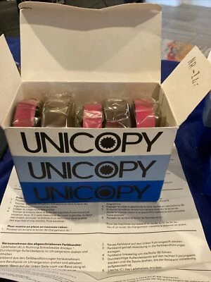 IBM Selectric Typewriter Ribbon Compatible Unicopy NOS  5 Ribbons In Box - Image 1 of 4