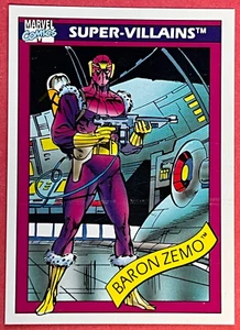 1990 Impel Marvel (MCU) Comics #53 BARON ZEMO SUPER-VILLIANS NM Condition - Picture 1 of 3