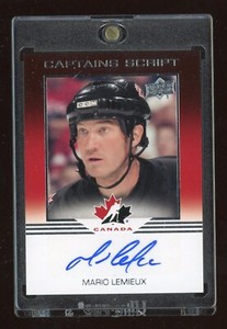 2013-14 Upper Deck Team Canada Captains #C26 Mario Lemieux Autograph Group A SSP