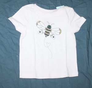 Girls Cat & Jack pink bee short Sleeve T Shirt Size 12 months NEW - Picture 1 of 1