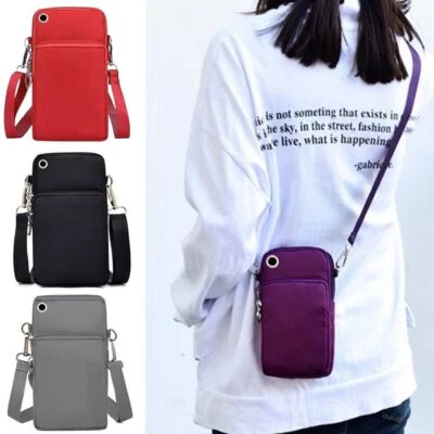 Borsa donna cellulare mini marsupio borsa a tracolla borsello portafoglio tracolla - Immagine 1 di 4