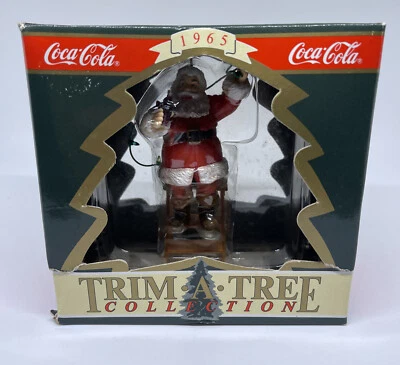 Coca Cola Trim A Tree Collection 1965 "Decorating the Tree", 1994 New - Image 1 of 3