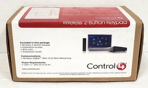 Control4 Wireless 2-Button Keypad #C4-KP2-Z-A (Almond) - Picture 1 of 5