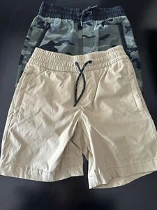 GAP KIDS Boys 2 Camouflage Pull-On Shorts Size Small 1 Khaki 1 Old Navy - Picture 1 of 14