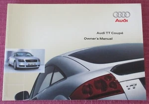 (2001 PRINT) AUDI TT COUPE (1999 - 2006) OWNERS MANUAL - USER GUIDE - HANDBOOK. - Picture 1 of 6