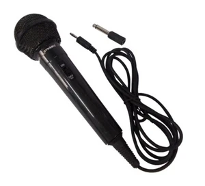 MICROFONO CON CABLE DINAMICO UNIDIRECCIONAL KARAOKE 2 METROS ADAPTADOR INCLUIDO - Imagen 1 de 1