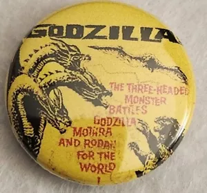Godzilla Film "Ghidorah das dreiköpfige Monster" 1964 - Button Pin 1" - Bild 1 von 1