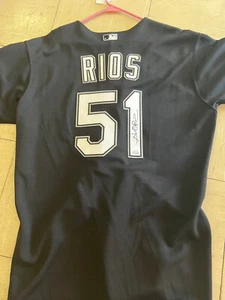 Signed Alex Rios Chicago White Sox Jersey Size 48 - Picture 1 of 3
