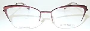 BRENDEL 922062 50/BUR BURGUNDY EYEGLASSES 135 51 -17 STAINLESS STEEL - Picture 1 of 3