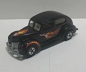 Vintage Black Hot Wheels '40 Ford 2-Türer Fat Fender 1982 Malaysia - Bild 1 von 10
