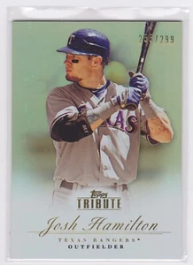 2012 Topps Tribute - Bronze Parallel #255/299 - Josh Hamilton #28 - Bild 1 von 2