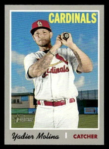 2019 Topps Heritage #THC-439 Yadier Molina *TedsCardShack* - Picture 1 of 2