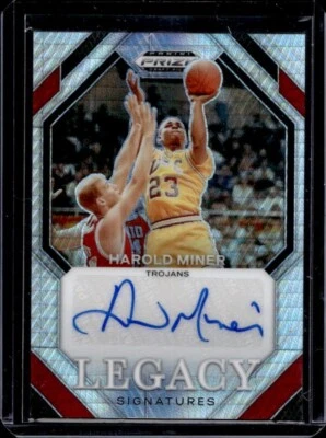 Harold Miner USC Basketball Panini Hyper Autograph Rookie Card Auto Miami Heat - Image 1 of 2