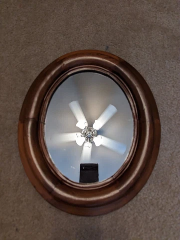 Antique Oval Port Mirror with Solid Wood Frame. From Warfiled's  Pheasant Hill Cover