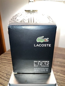 Lacoste Eau De Lacoste L.12.12 Intense, EDT Spray 3.3 oz - EMPTY BOTTLE W/BOX 🐊 - Picture 1 of 2