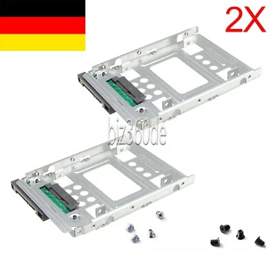 2X 2,5-Zoll auf 3,5-Zoll Converter SATA/SSD Festplatte Festplatten Rahmen HDD - Bild 1 von 4