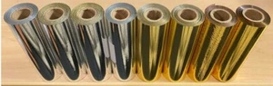 Hot Stamp Foil Gilding Page Edge Foiling  8 Rolls - Gold or Silver -Ships FREE - Picture 1 of 2