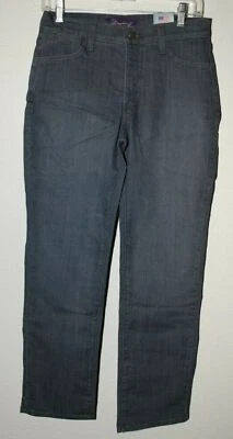 NYDJ NOT YOUR HIJAS LIFT TUCK JEANS Gris Recto Talla 6P P2631 Foto 1 de 2