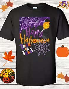 Happy Halloween Spooky T Shirt - Picture 1 of 12